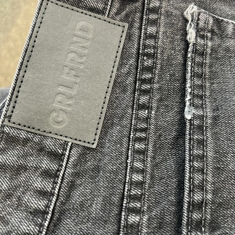 GRLFRND Black Hailey Low Rise Slim Boot Jean with Slit - Picture 8 of 10